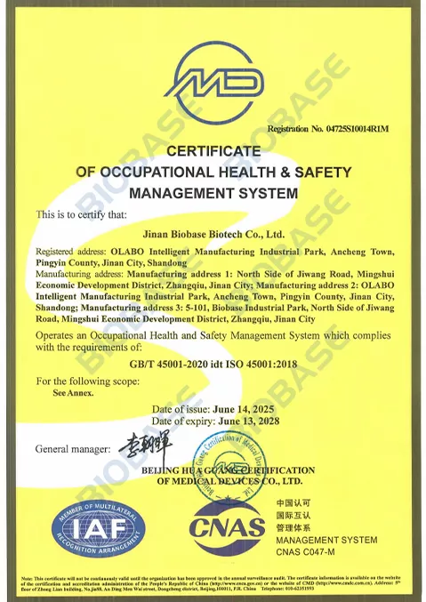 ISO 45001 Certificate